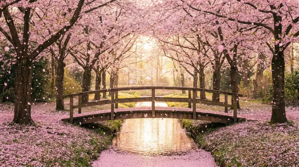 樱花桥畔 - 野花视频在线观看免费直播 唯美风景